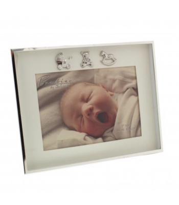 Fotolijst zilver icoon.