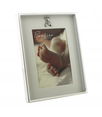 Fotolijst zilver icoon staand