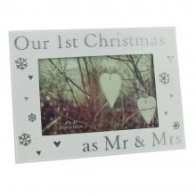 Fotolijst first christmas mr en mrs