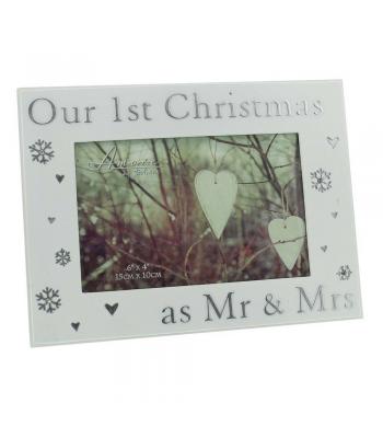 Fotolijst first christmas mr en mrs